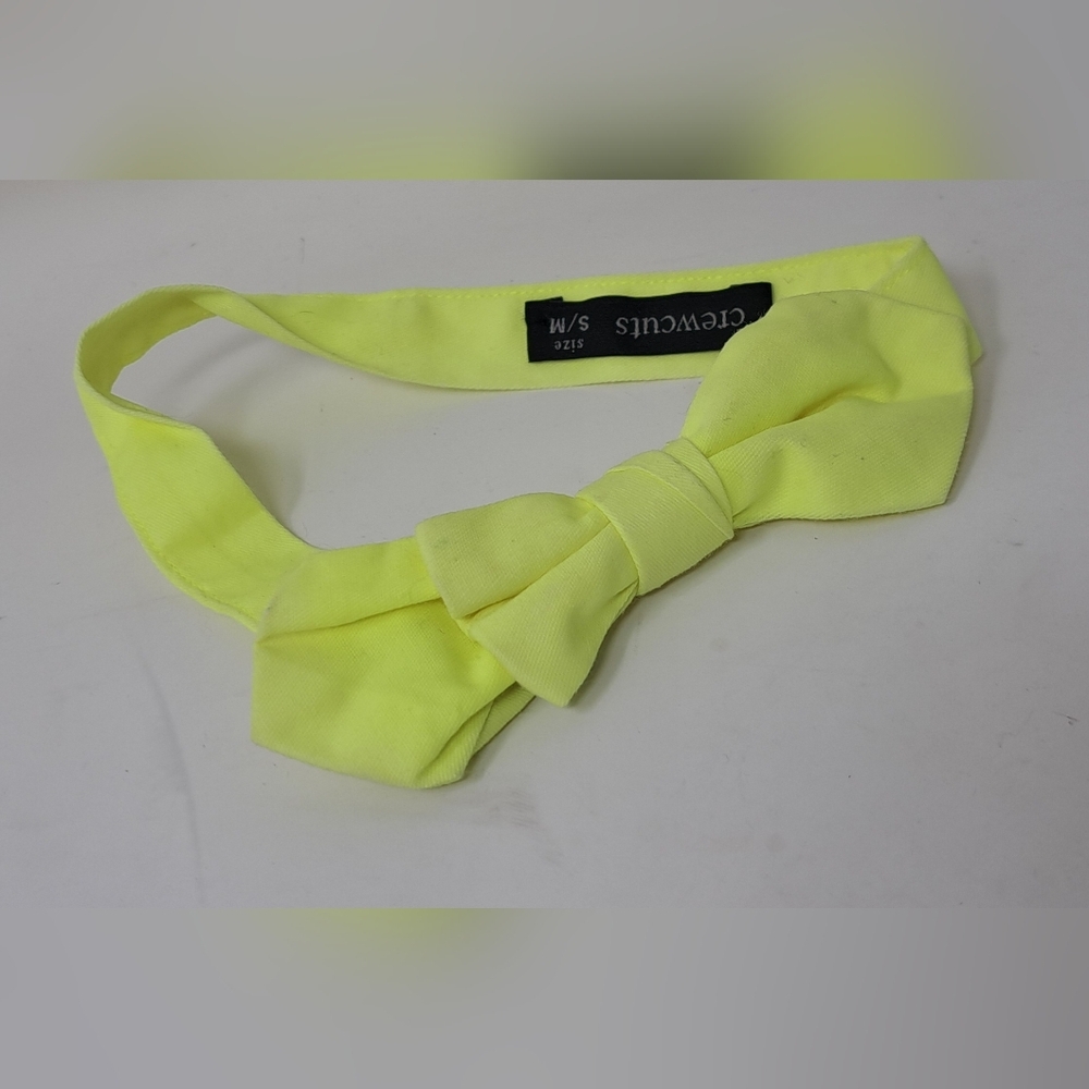 J. Crew Crewcuts Kids Boys Tie Bow  Tie Accessories Bright Yellow Adjustable